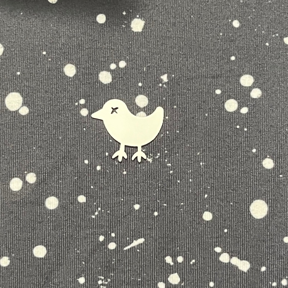 Bad Birdie Excellent Quarter Zip Pullover Womens Large Gray Splatter Print Golf - Picture 10 of 12